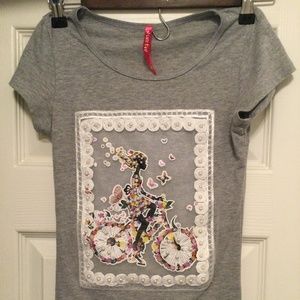 Cute 4U girls gray T-shirt